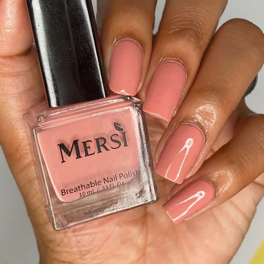 NEW Rose Pale Breathable Nail Polish - Mersi Cosmetics
