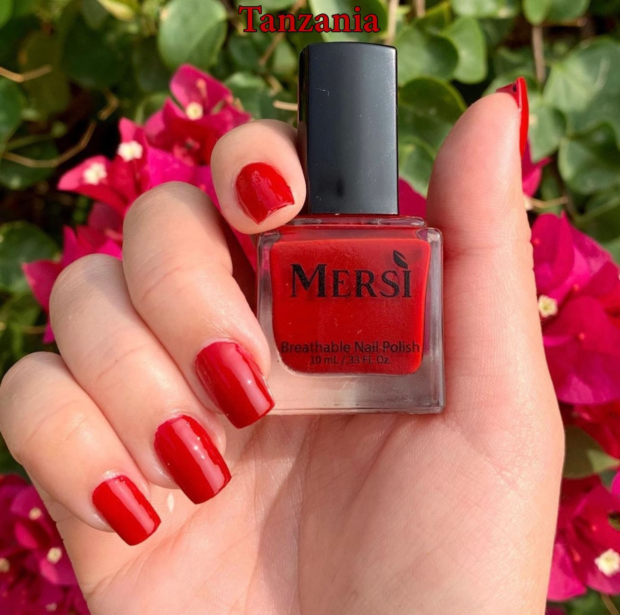 Red 3 Piece Nail Set - Mersi Cosmetics